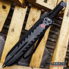 Image of 25" Black FLAMING DEMON Double Edge Ninja FANTASY Short Sword