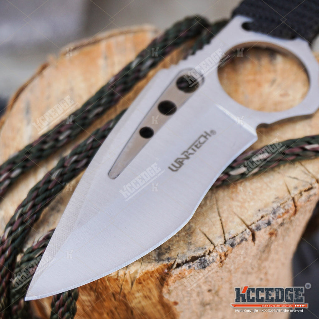 8.5 TACTICAL COMBAT FIXED BLADE NECK KNIFE w/ SHEATH – KCCEDGE