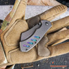 Image of CAMPING HUNTING Assisted Open Pocket Folding Knife BUCKSHOT CLEAVER RAZOR Blade