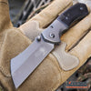 Image of Little Cleaver Combo 2PC Mini 6.5" Pocket Knife + FIXED US Flag 8" CLEAVER