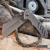 Image of MINI CLEAVER 6.5" CAMPING HUNTING BUCKSHOT Pocket Folding Knife Assisted Open