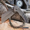 Image of Little Cleaver Combo 2PC 6.5" Pocket CLEAVER + FIXED BLADE US Flag 8" CLEAVER