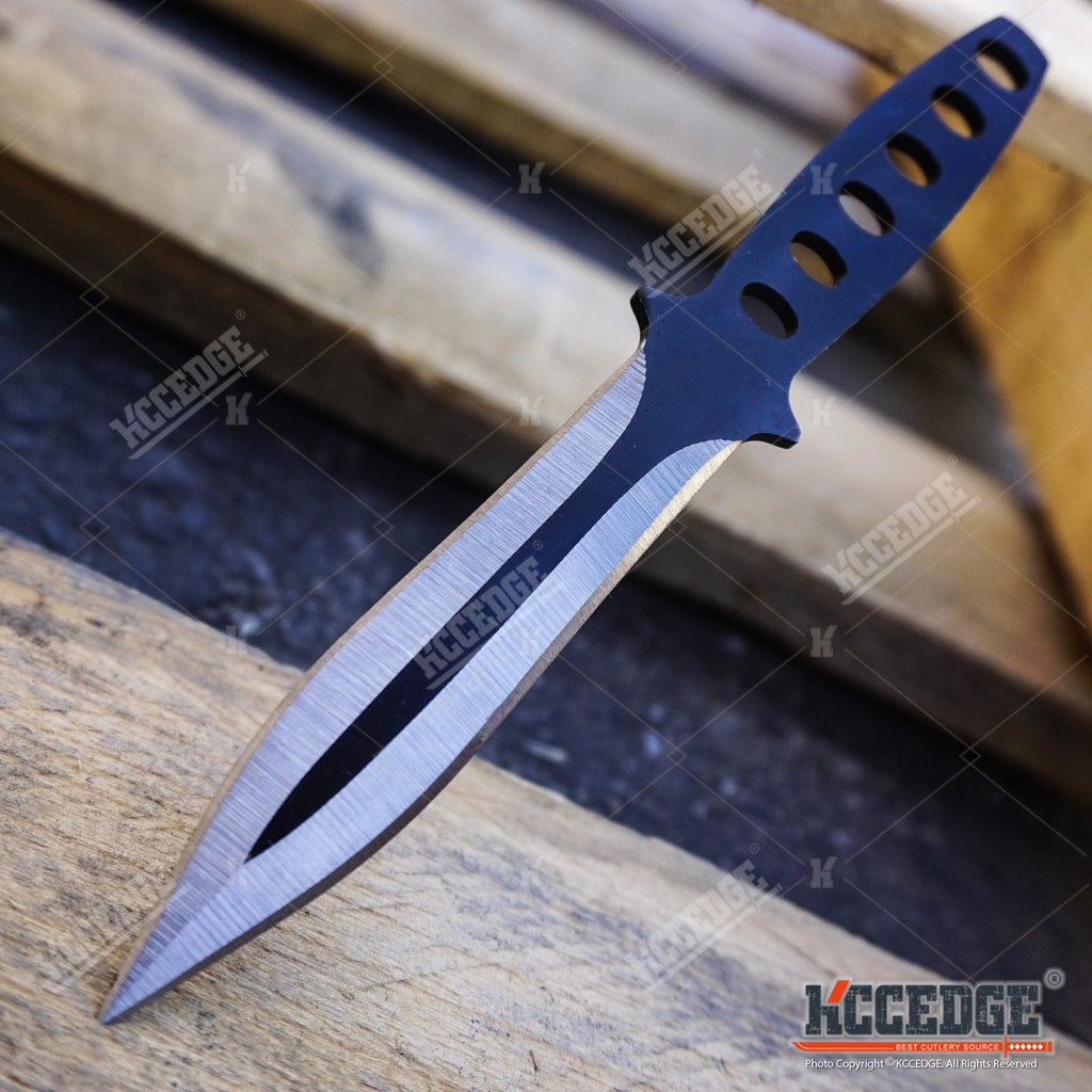 12PC Ninja Hunting KNIVES Tactical Combat Kunai Throwing Knife Set + C –  KCCEDGE