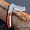Image of 2PC Etched Damascus Cleaver Combo Set FIXED Cleaver + SHAVER STYLE CLEAVER