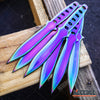 Image of 12PC Ninja Hunting KNIVES Multicolor Combat Kunai Throwing Knife Set Case
