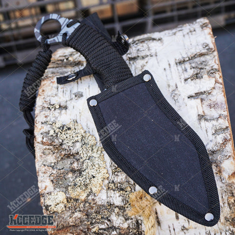 10.25" SURVIVAL Wartech Fixed Blade CLEAVER with Sheath