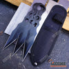 Image of 3PC 7.5" Technicolor Kunai Throwing Knife Set with Sheath Survival Combat Throwers
