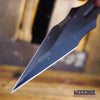Image of 3PC 7.5" Technicolor Kunai Throwing Knife Set with Sheath Survival Combat Throwers