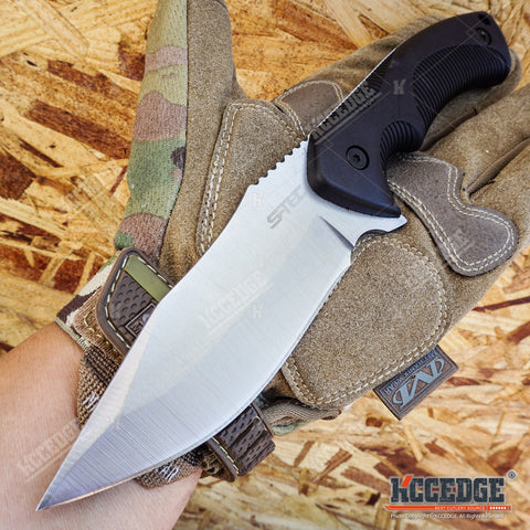 9" Rambo Combat FIXED BLADE KNIFE w/ Kydex Sheath & Belt Clip