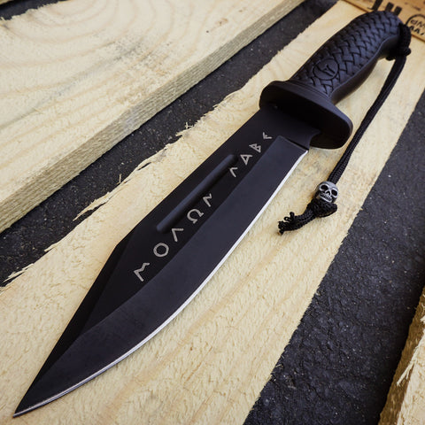 Greek Warrior MOLON LABE KNIFE COLLECTIONS FIXED KNIFE JUNGLE HUNTING CAMP GEAR