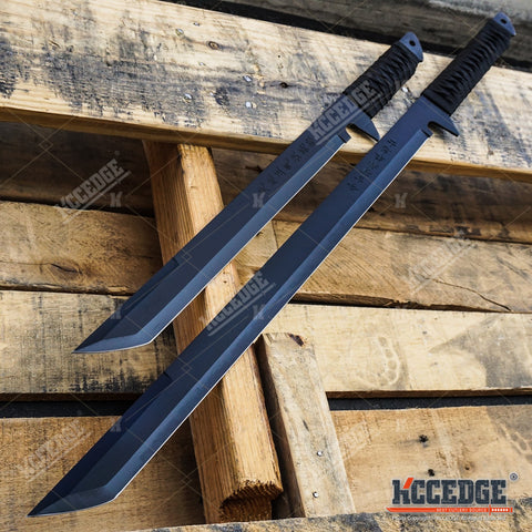 27" & 18" NINJA SWORD SET w/Sheath