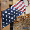 Image of PROUD OF AMERICA 8.25" FIXED BLADE CLEAVER Patriotic American Flag HUNTING Knife
