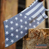 Image of PROUD OF AMERICA 8.25" FIXED BLADE CLEAVER Patriotic American Flag HUNTING Knife