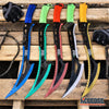 Image of 24" Technicolor BIOHAZARD NINJA SWORD Full Tang Machete ZOMBIE SLASHER SAW TEETH