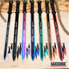 Image of 28" Technicolor 2PC Ninja Sword Machete Throwing Knife Full Tang Combat w/Sheath