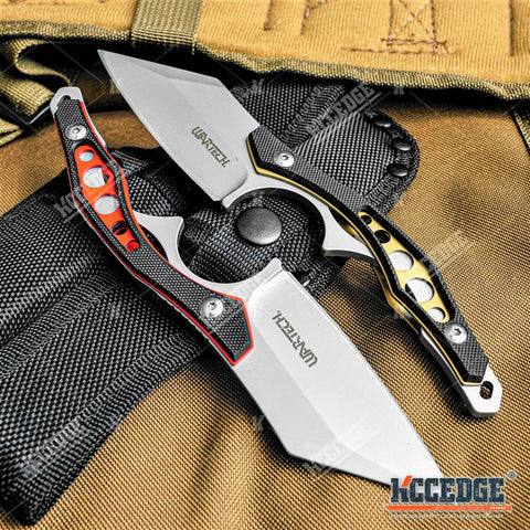 Tactical Knife Hunting Knife Survival Knife 7.25" Fixed Blade Knife with Hybrid Blade Camping Accessories Camping Gear Survival Kit Survival Gear Tactical Gear