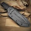 Image of TAKUMITAK 9.75" Fixed Blade Knife D2 5mm Tanto Blade G10 & Kydex Sheath Tactical Knife