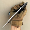 Image of TAKUMITAK 9.75" Fixed Blade Knife D2 5mm Tanto Blade G10 & Kydex Sheath Tactical Knife