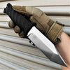 Image of TAKUMITAK 9.75" Fixed Blade Knife D2 5mm Tanto Blade G10 & Kydex Sheath Tactical Knife