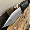 Image of TAKUMITAK 9.75" Fixed Blade Knife D2 5mm Tanto Blade G10 & Kydex Sheath Tactical Knife