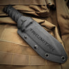 Image of TAKUMITAK 9.75" Fixed Blade Knife D2 5mm Tanto Blade G10 & Kydex Sheath Tactical Knife