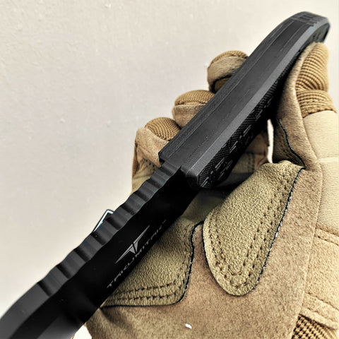 TAKUMITAK 9.5" Fixed Blade Knife D2 5mm Drop Point Blade G10 & Kydex Sheath Tactical Knife