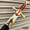 Image of 15" Medieval Dagger Knight's Templar Crusaders Renaissance Costume Knife Metal