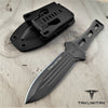 Image of TAKUMITAK 8.75" Fixed Blade Knife D2 6.21mm Spear Point Blade Kydex Sheath Tactical Knife