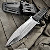 Image of TAKUMITAK 11" Fixed Blade Knife Full Tang D2 Blade 4.71mm Spear Point Blade G10 Handle Kydex Sheath Hunting Knife