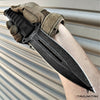 Image of TAKUMITAK 11" Fixed Blade Knife Full Tang D2 Blade 4.71mm Spear Point Blade G10 Handle Kydex Sheath Tactical Knife