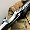 Image of TAKUMITAK 10" Fixed Blade Knife Full Tang D2 Blade 4.82mm Tanto Recurve Blade G10 Handle Kydex Sheath Tactical Knife