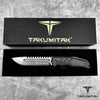 Image of TAKUMITAK 11" Fixed Blade Knife Full Tang D2 Blade 4.79mm Drop Point Blade G10 Handle Kydex Sheath Hunting Knife Survival Knife EDC Bushcraft Go Bag Knife