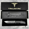 Image of TAKUMITAK 11" Fixed Blade Knife Full Tang D2 Blade 4.79mm Drop Point Blade G10 Handle Kydex Sheath Hunting Knife Survival Knife EDC Bushcraft Go Bag Knife