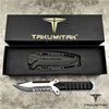 Image of Takumitak 11" Fixed Blade Knife Full Tang Serrated D2 Blade 4.71mm Clip Point Blade G10 Handle Kydex Sheath Survival Knife Rescue Knife EDC Bushcraft Go Bag Knife