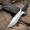 Image of Takumitak 11" Fixed Blade Knife Full Tang Serrated D2 Blade 4.71mm Clip Point Blade G10 Handle Kydex Sheath Survival Knife Rescue Knife EDC Bushcraft Go Bag Knife