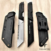 Image of Takumitak 12.25" Fixed Blade Knife Full Tang D2 Blade 4.97mm Tanto Blade G10 Handle Kydex Sheath Survival Knife Rescue Knife EDC Bushcraft Go Bag Knife
