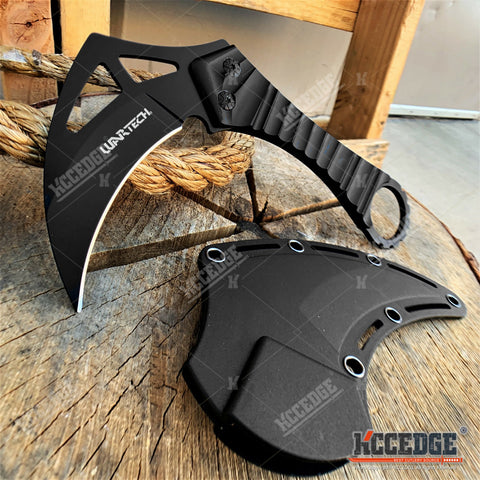7.5" Scythe Fixed Blade Knife With Kydex Sheath Tactical Knife Survival Knife Emergency Knife