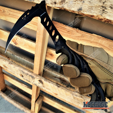 12" Scythe Fixed Blade Knife Full Tang Blade Tactical Knife Camping Knife Hiking Knife