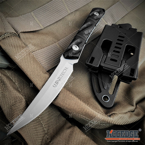 7.5" Fixed Blade Knife With Kydex Sheath And Molle Compatible Sheath Attachment