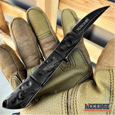7.5" Fixed Blade Knife With Kydex Sheath And Molle Compatible Sheath Attachment