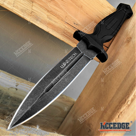 9" Fixed Blade Knife With Kydex Sheath And Molle Compatible Sheath Attachment