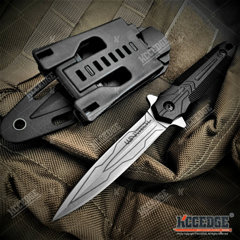8.5" Fixed Blade Knife With Kydex Sheath And Molle Compatible Sheath Attachment