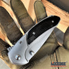 Image of 8" Pocket Knife With 3.5" Drop Point Blade Full Steel Handle With Wood Overlay On One Side