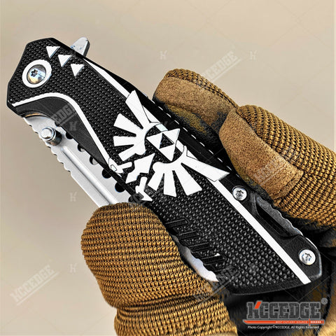 8" Folding Knife With 3.5" Razor Sharp Blade Camping Knife Survival Knife