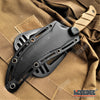Image of 9" Fixed Blade Knife Full Tang Trailing Point Blade w/ Pressure Retention Kydex Sheath