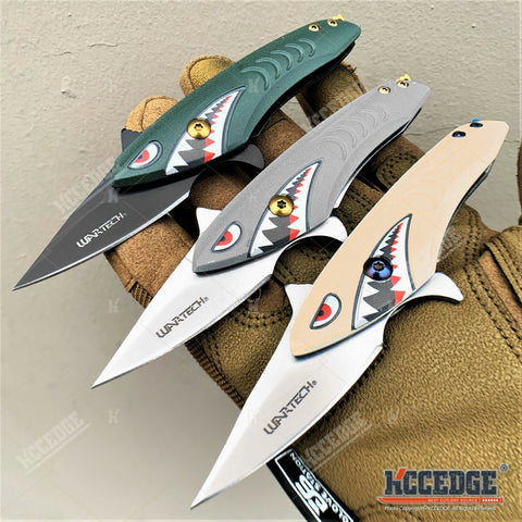 5.5 Closed Military Shark Balisong Trainer Butterfly Knife