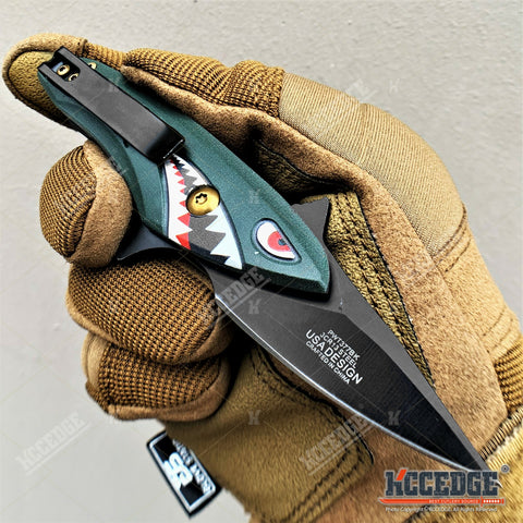 5.5" Hunting Knife Pocket Knife 2.25" Blade Camping Knife Small Folding Knife