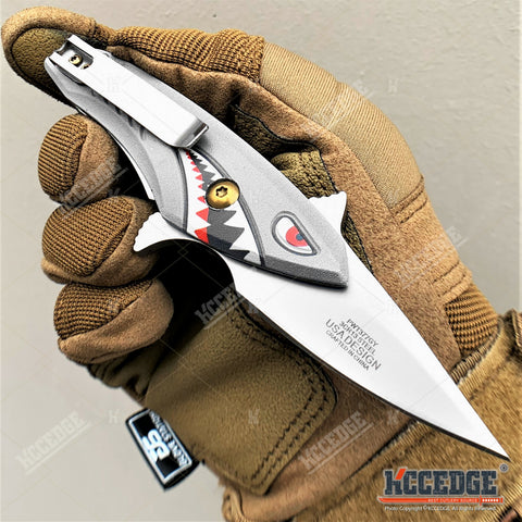 5.5" Hunting Knife Pocket Knife 2.25" Blade Camping Knife Small Folding Knife