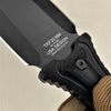 Image of TAKUMITAK 10" TACTICAL KNIFE D2 BLADE 4.93mm THICK FIXED BLADE KNIFE WITH PRESSURE RETENTION KYDEX SHEATH SURVIVAL KNIFE EDC KNIFE