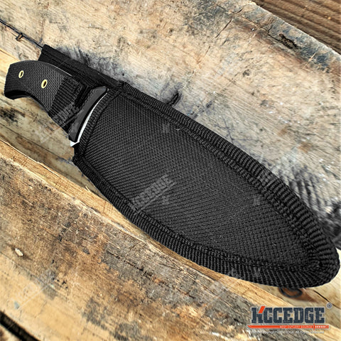 10" Fixed Blade Knife 5" Partially Serrated Blade Camping Knife Survival Knife